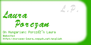 laura porczan business card